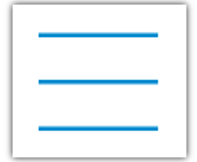 drei übereinander liegende Querstriche