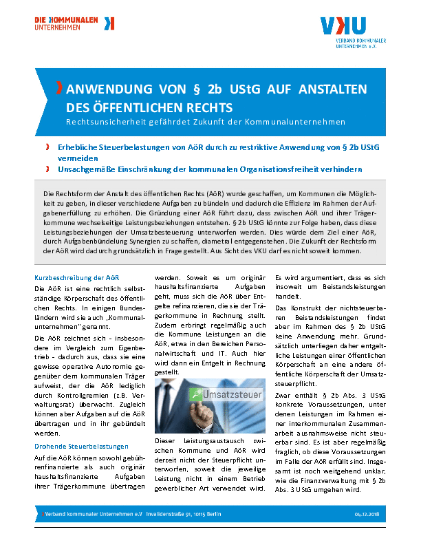 Microsoft Word - 181204_VKU-Position AöR und § 2b UStG.docx Microsoft Word - 181204_VKU-Position AöR und § 2b UStG.docx