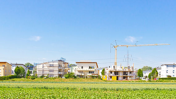 Neubaugebiet im Grünen