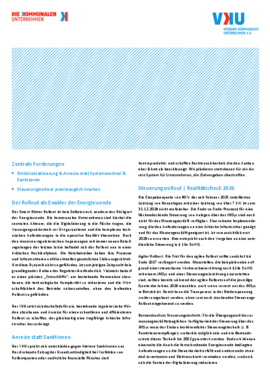 Deckblatt der Publikation Weniger Bürokratie, mehr Anreize – für einen praxistauglichen Steuerungsrollout