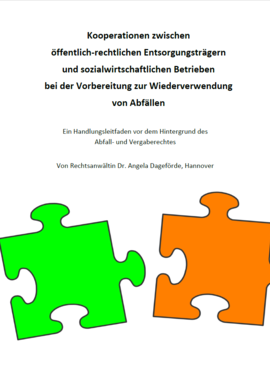 Kooperationen Zwischen Offentlich Rechtlichen Entsorgungstragern Und Sozialwirtschaftlichen Betrieben Bei Der Vorbereitung Zur Wiederverwendung Von Abfallen Publikationen Verband Kommunaler Unternehmen E V