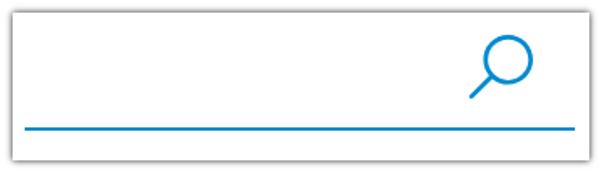 Eingabe-Feld mit einer Lupe