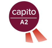 Gütesiegel von capito für die Sprachstufe A2