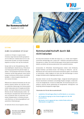 Deckblatt der Publikation Der Kommunalbrief aus Brüssel – Ausgabe 2/2026